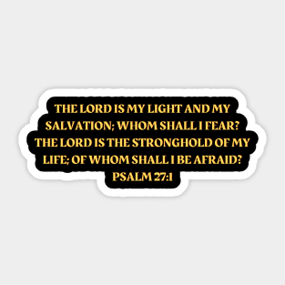 Bible Verse Psalm 27:1 Sticker